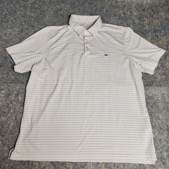Vineyard Vines Other - Vineyard Vines OTG Performance Sankaty Polo Men 2XL XXL Multicolor Striped Golf
